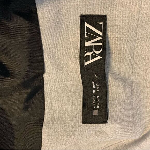 ZARA long grey vest waistcoat. Women’s size Large minimalist preppy casual - Picture 7 of 11